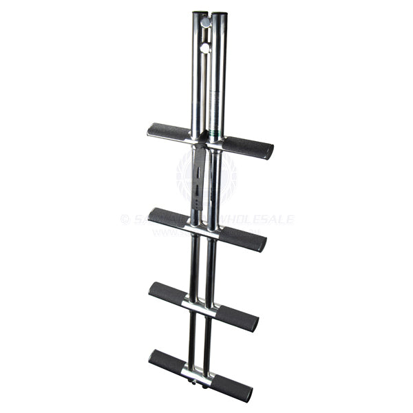 LADDERS - REMOVABLE TELESCOPIC - 4 STEPS - STAINLESS STEEL