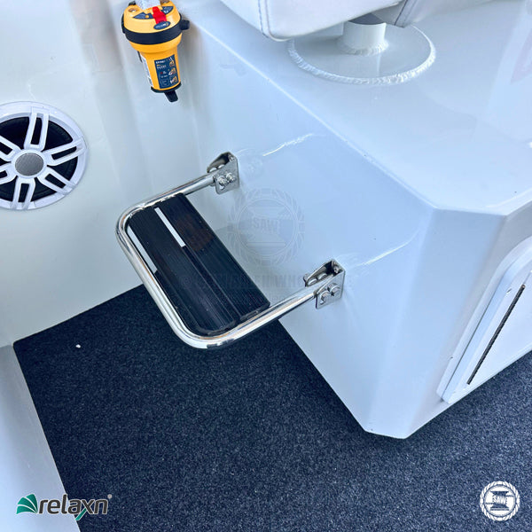 FOOTREST - FOLD UP - STAINLESS STEEL