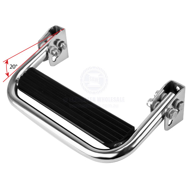FOOTREST - FOLD UP - STAINLESS STEEL