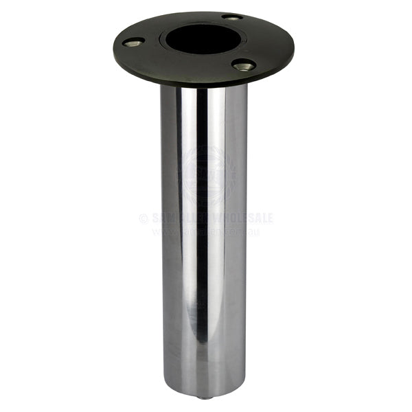 RELAXN ROD HOLDER - ROUND HEAD WITH DRAIN - HEAVY-DUTY - STAINLESS STEEL