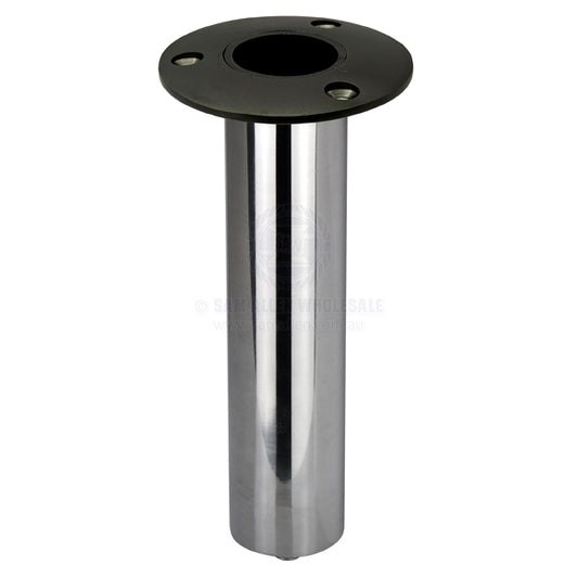 RELAXN ROD HOLDER - ROUND HEAD WITH DRAIN - HEAVY-DUTY - STAINLESS STEEL