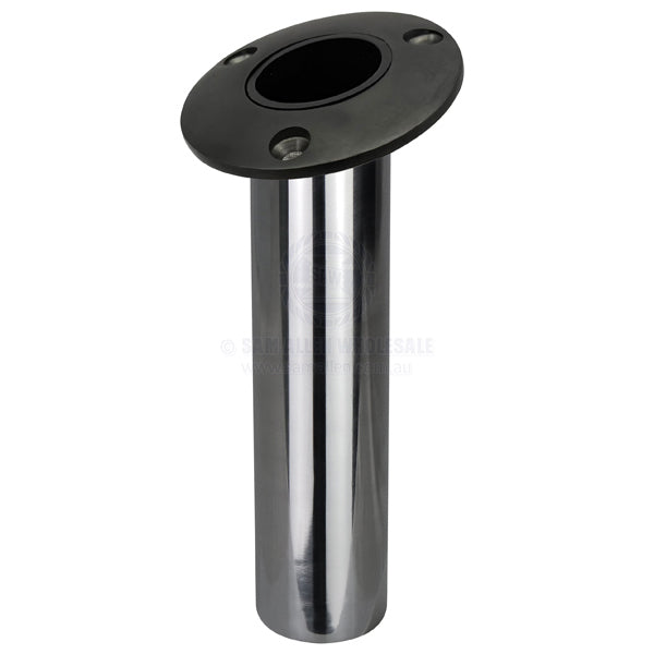 RELAXN ROD HOLDER - ROUND HEAD WITH DRAIN - HEAVY-DUTY - STAINLESS STEEL