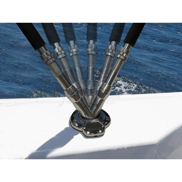 ROD HOLDER - 15° BLUEWATER - ROTATING - STAINLESS STEEL