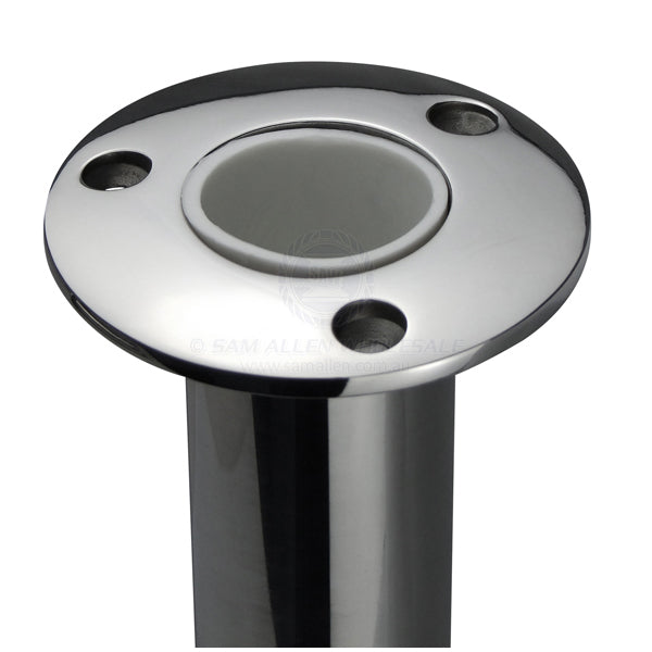 RELAXN ROD HOLDER - ROUND HEAD WITH DRAIN - HEAVY-DUTY - STAINLESS STEEL