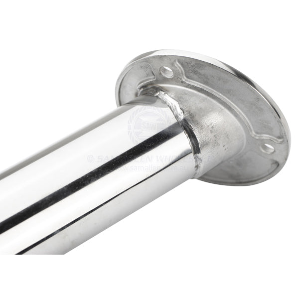RELAXN ROD HOLDER - ROUND HEAD WITH DRAIN - HEAVY-DUTY - STAINLESS STEEL