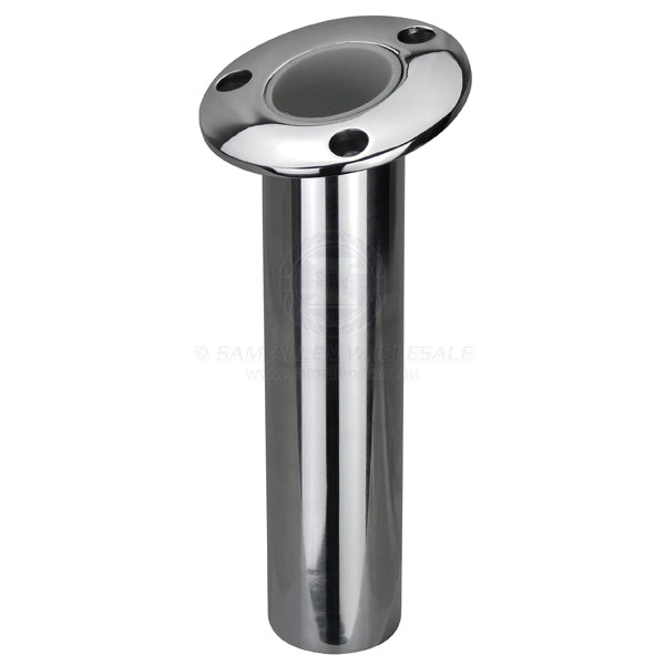 RELAXN ROD HOLDER - ROUND HEAD WITH DRAIN - HEAVY-DUTY - STAINLESS STEEL