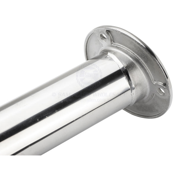 RELAXN ROD HOLDER - ROUND HEAD WITH DRAIN - HEAVY-DUTY - STAINLESS STEEL