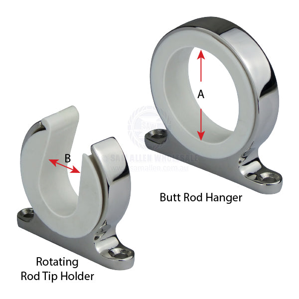 RELAXN ROD STORAGE HANGER - STAINLESS STEEL