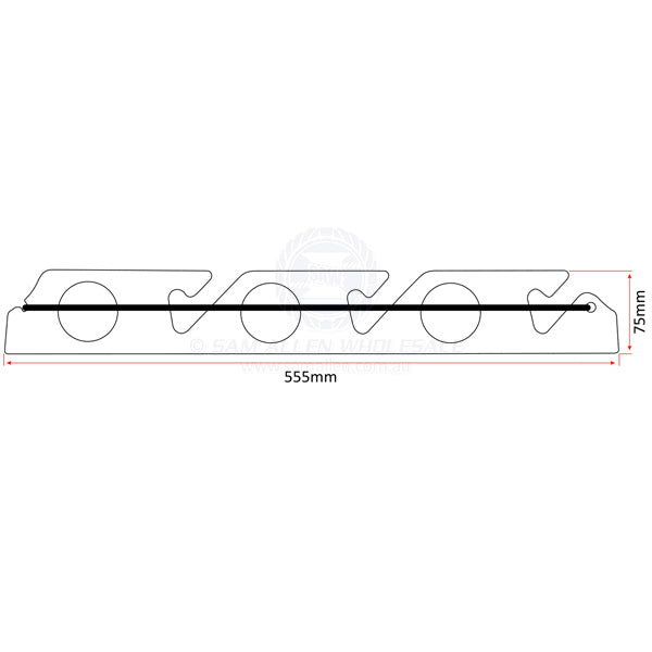RELAXN ROD RACKS - WALL / OVERHEAD MOUNT