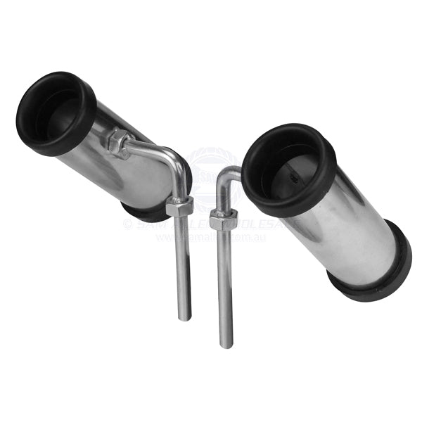 ROD HOLDERS - ROWLOCK MOUNT S/S