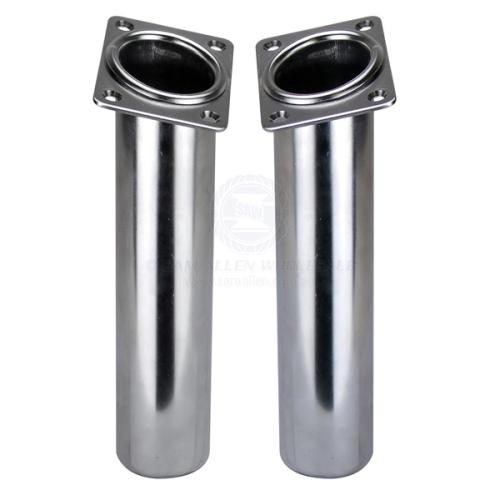 ROD HOLDER - RECTANGULAR HEAD - FLUSH MOUNT - STAINLESS STEEL