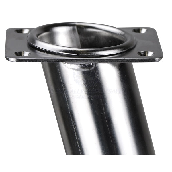 ROD HOLDER - RECTANGULAR HEAD - FLUSH MOUNT - STAINLESS STEEL