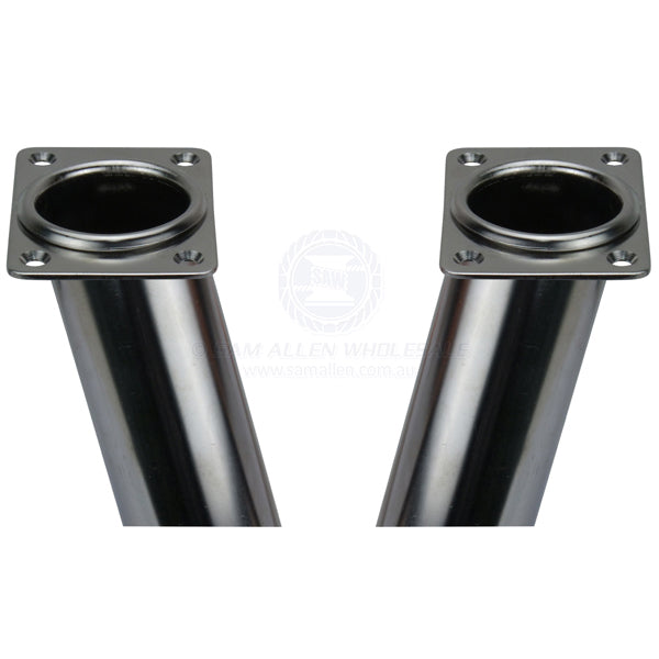 ROD HOLDER - RECTANGULAR HEAD - FLUSH MOUNT - STAINLESS STEEL