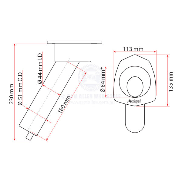 RELAXN MAKO SERIES ROD/CUP HOLDER - ALLOY