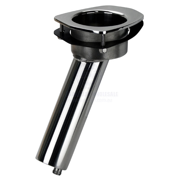 RELAXN MAKO SERIES ROD/CUP HOLDER - STAINLESS STEEL - CONCEALED MOUNT