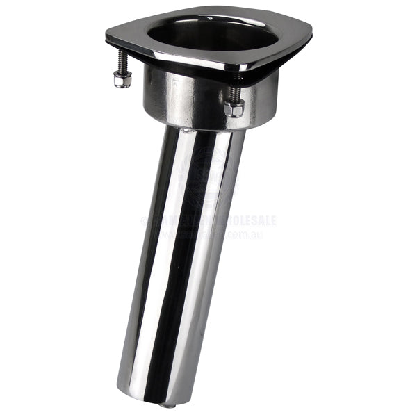 RELAXN MAKO SERIES ROD/CUP HOLDER - STAINLESS STEEL - CONCEALED MOUNT