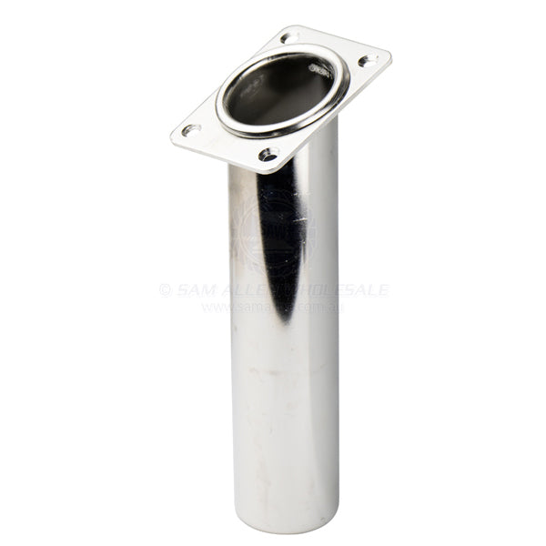 ROD HOLDER - RECTANGULAR HEAD - FLUSH MOUNT - STAINLESS STEEL