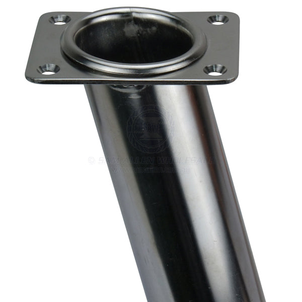 ROD HOLDER - RECTANGULAR HEAD - FLUSH MOUNT - STAINLESS STEEL
