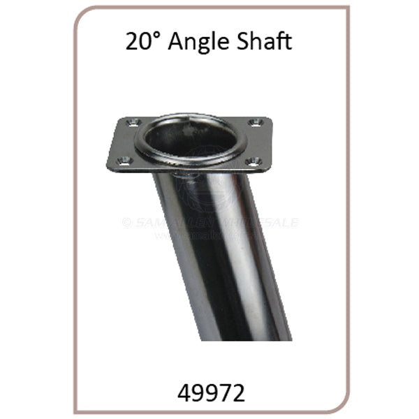 ROD HOLDER - RECTANGULAR HEAD - FLUSH MOUNT - STAINLESS STEEL