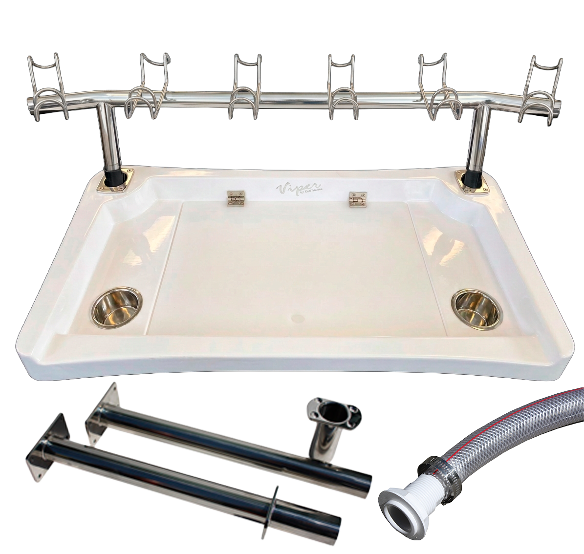 Viper Pro Series Deluxe Fibreglass Removable Baitboard Large Combo (New model made in Australia) | Coffs Metal Works