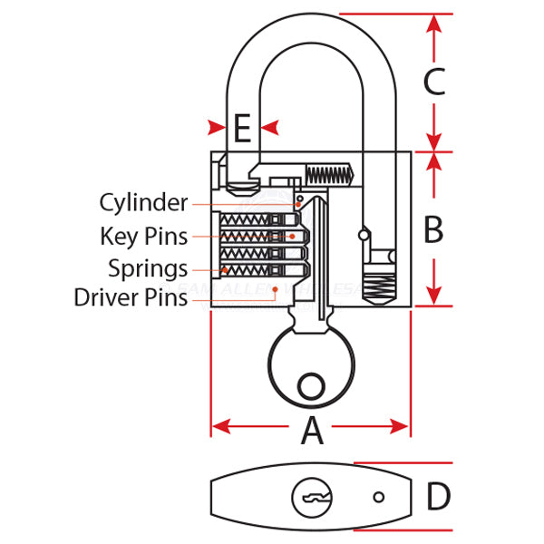 RELAXN PADLOCKS - STANDARD - STAINLESS STEEL