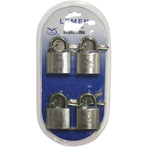 RELAXN PADLOCKS - KEYED ALIKE - STAINLESS STEEL
