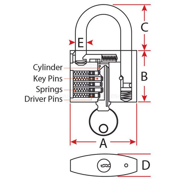 RELAXN PADLOCKS - STANDARD - STAINLESS STEEL