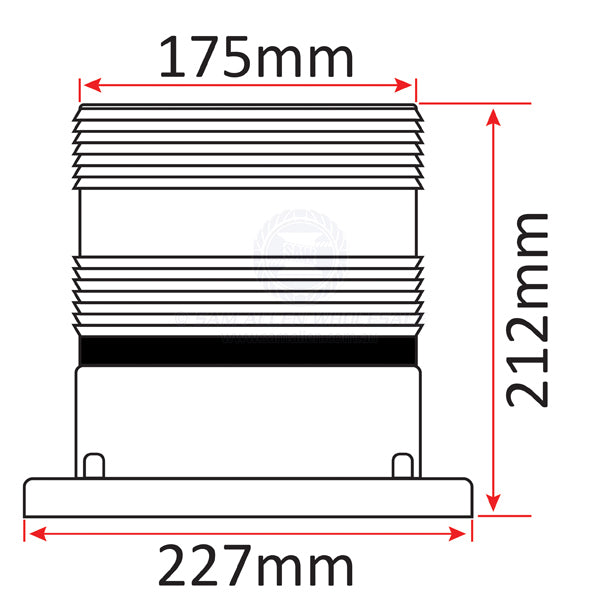 RELAXN OBSTRUCTION WARNING LIGHT - LED SOLAR POWERED