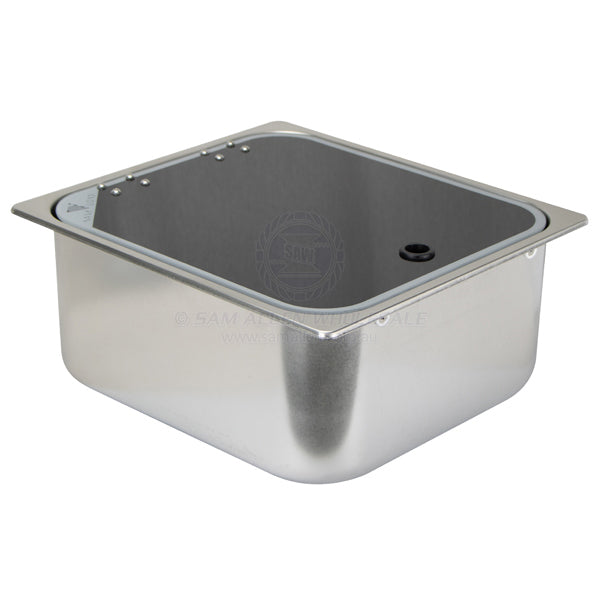 SINKS - WITH LID & FOLDING TAP - STAINLESS STEEL