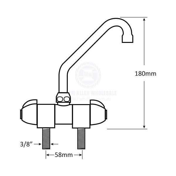 ARAVON TAP - DOUBLE - FOLDING FAUCET