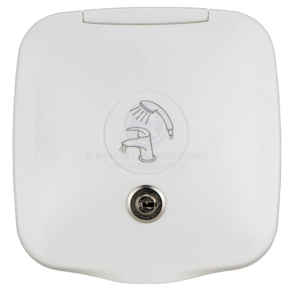 ARAVON SHOWER BOX - HEAD, MIXER & HOSE - LOCKABLE