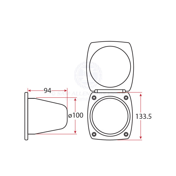 ARAVON SHOWER BOX - HEAD, MIXER & HOSE - LOCKABLE