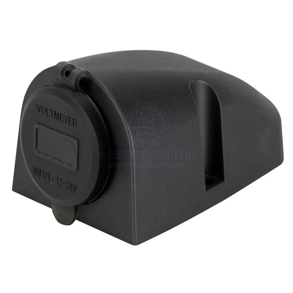 RELAXN SOCKET - SINGLE SURFACE MOUNT - VOLTMETER & DUAL USB-A / USB-C CHARGER