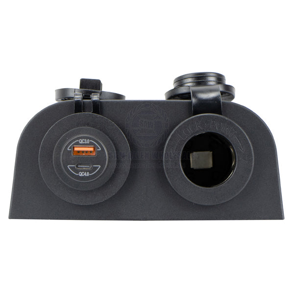 RELAXN SOCKET - DUAL SURFACE MOUNT - DUAL USB-A/USB-C CHARGER & CIGARETTE LIGHTER