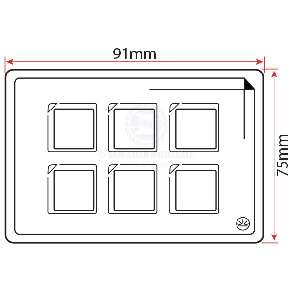 RELAXN SWITCH - MEMBRANE SWITCH PANEL - WITH BLUETOOTH