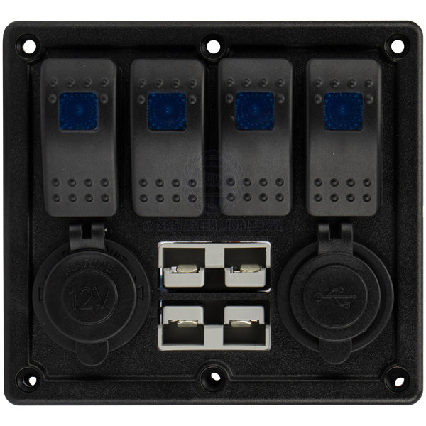 RELAXN 4 GANG ILLUMINATED ROCKER SWITCH PANEL