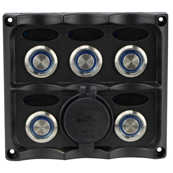 RELAXN SWITCH PANELS - SPLASHPROOF S/S PUSH BUTTON
