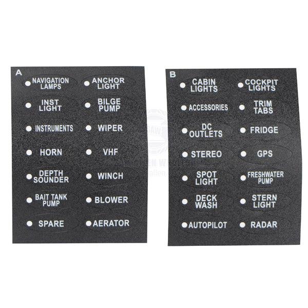 RELAXN SWITCH PANELS - SPLASHPROOF S/S PUSH BUTTON