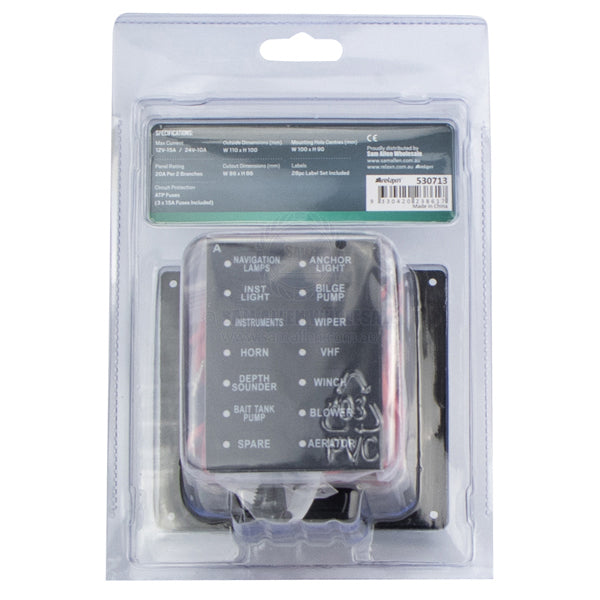 RELAXN SWITCH PANELS - SPLASHPROOF S/S PUSH BUTTON