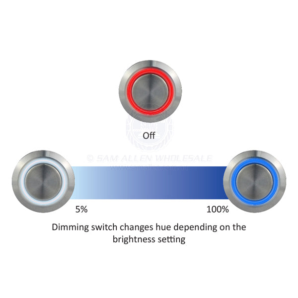 RELAXN TOUCH LED DIGITAL DIMMER SWITCH - S/S - 2 COLOURS