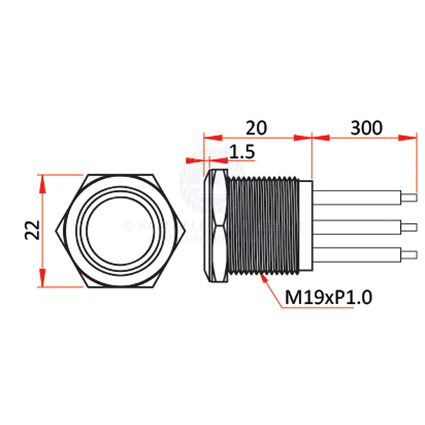 RELAXN TOUCH LED DIGITAL DIMMER SWITCH - S/S - 2 COLOURS