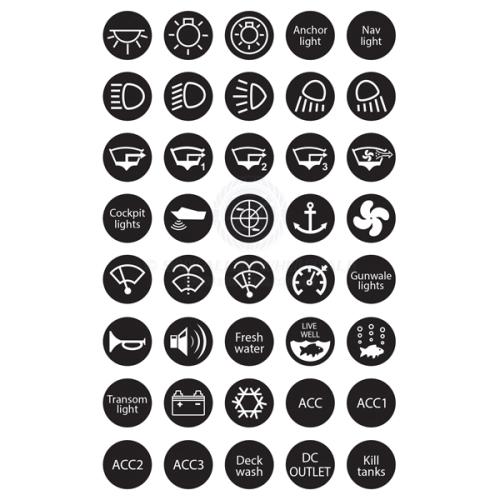 RELAXN 20A PUSH BUTTON SWITCHES - STAINLESS STEEL - PRE-WIRED