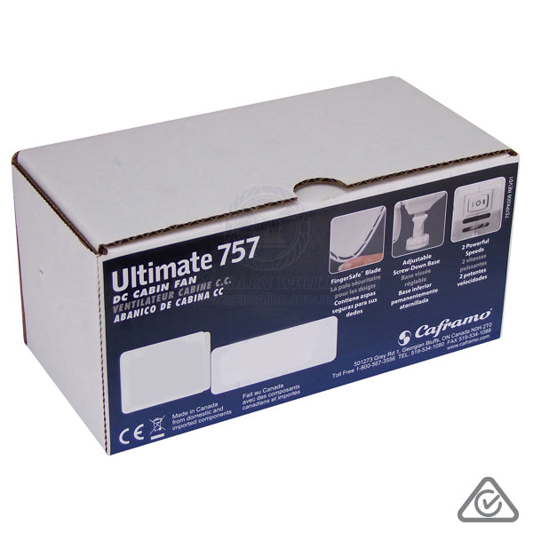 CAFRAMO FAN - 2 SPEED - ULTIMATE - HARD WIRED