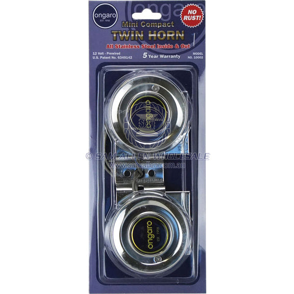 HORNS - FLUSH MOUNT - STAINLESS STEEL