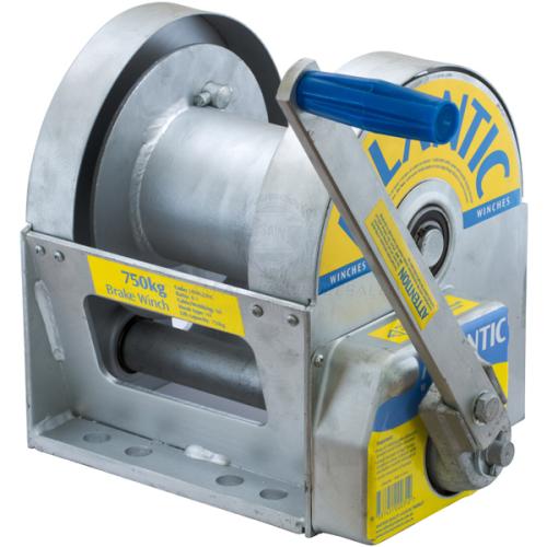 ATLANTIC WINCH - HAND - LARGE BRAKE - 8:1 trailer winch
