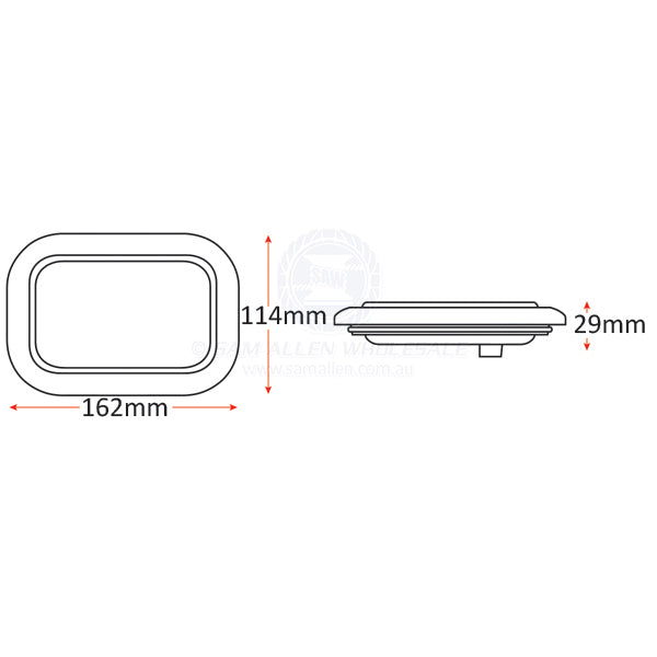 LED TRAILER LIGHTS - FLUSH MOUNT
