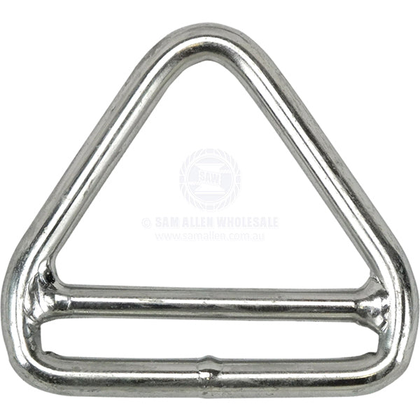 TRIANGLE RING - DOUBLE BAR - STAINLESS STEEL