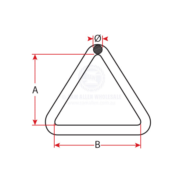 TRIANGLE RINGS - STAINLESS STEEL