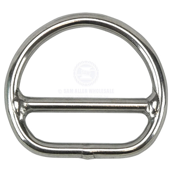 D RING - DOUBLE BAR - STAINLESS STEEL