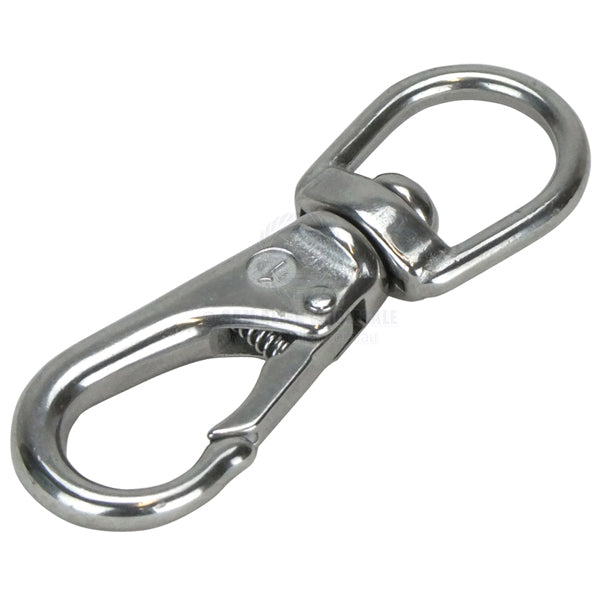 SNAP HOOKS - SWIVEL EYE - CAST STAINLESS STEEL